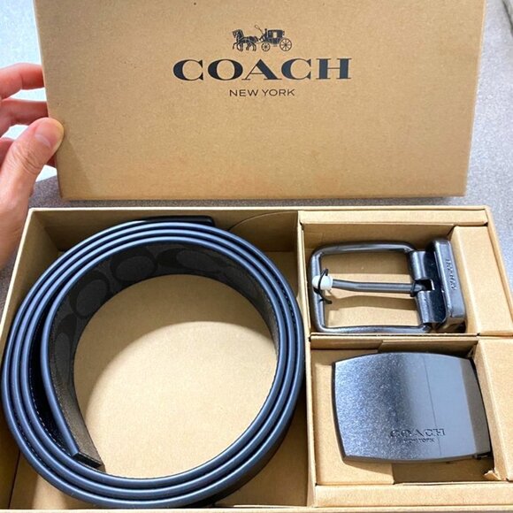 Boxed Plaque and Harness Buckle Cut to Size Reversible Belt, 38 mm - Picture 1 of 5